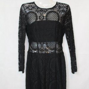 Misguided Black Lace Dress